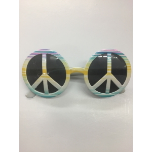 Tie Dye Peace Sign Glasses Peace Glasses - Novelty Glasses Party Glasses